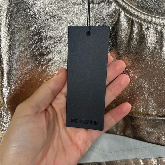 NWT One Teaspoon Heartbreak Hotel Leather Bandit Shorts - Picture 6 of 8